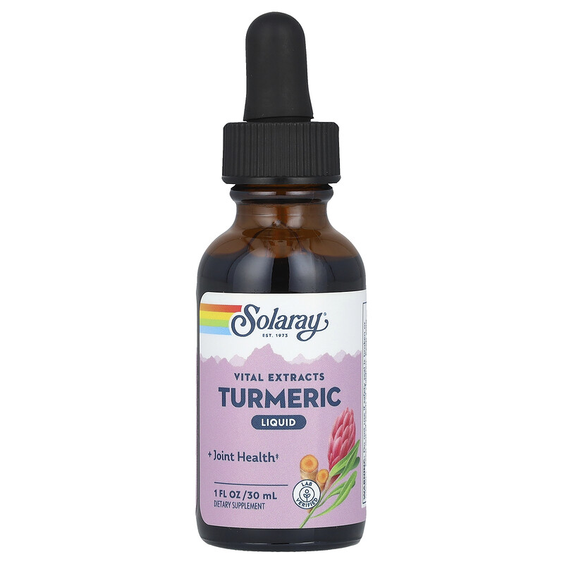 

Solaray, Vital Extracts, жидкая куркума, 1000 мг, 30 мл (1 жидк. Унция)