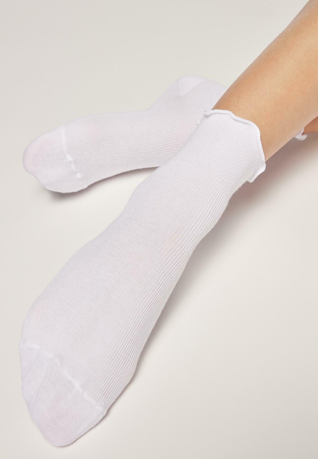 

Носки Calzedonia, цвет weiß ribbed romantic white