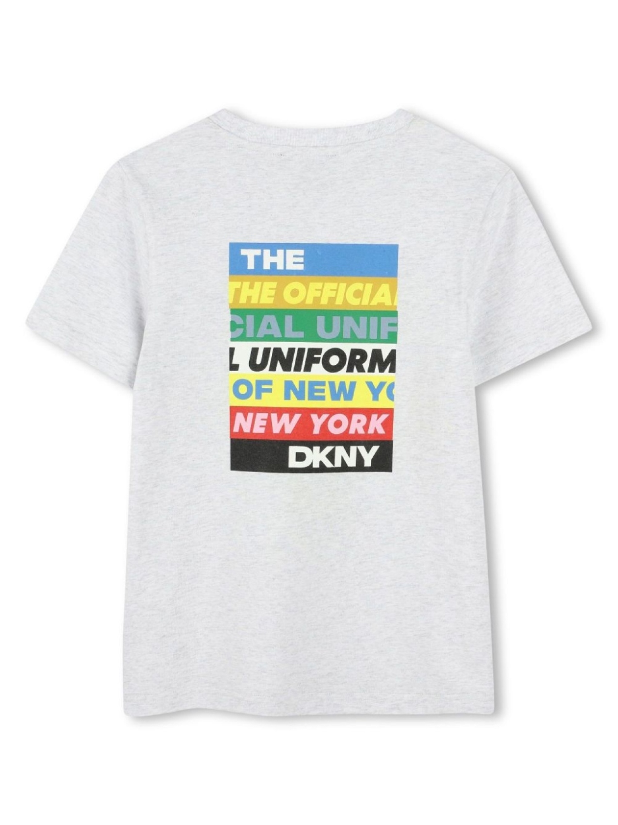 Dkny Kids футболка с надписью, серый — фото 2