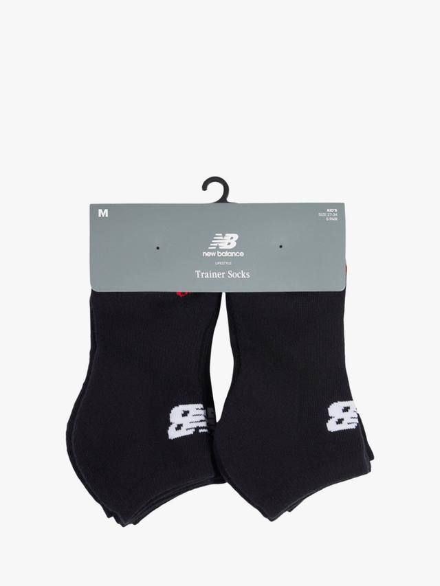 Детские повседневные тренировочные носки New Balance, Pack of 6, Black — фото 2