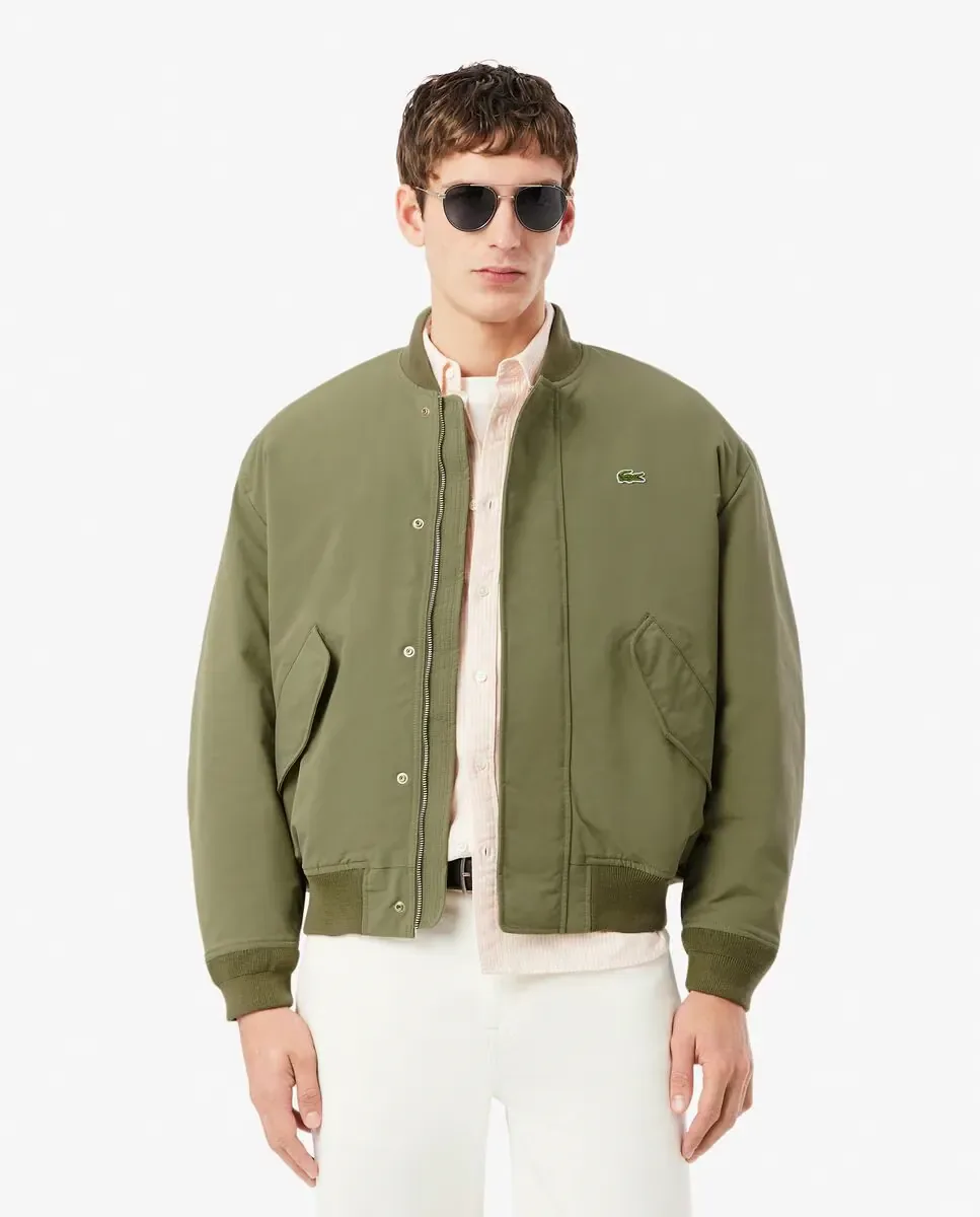 Мужская бомбер-куртка Lacoste, водонепроницаемая, Verde Militar