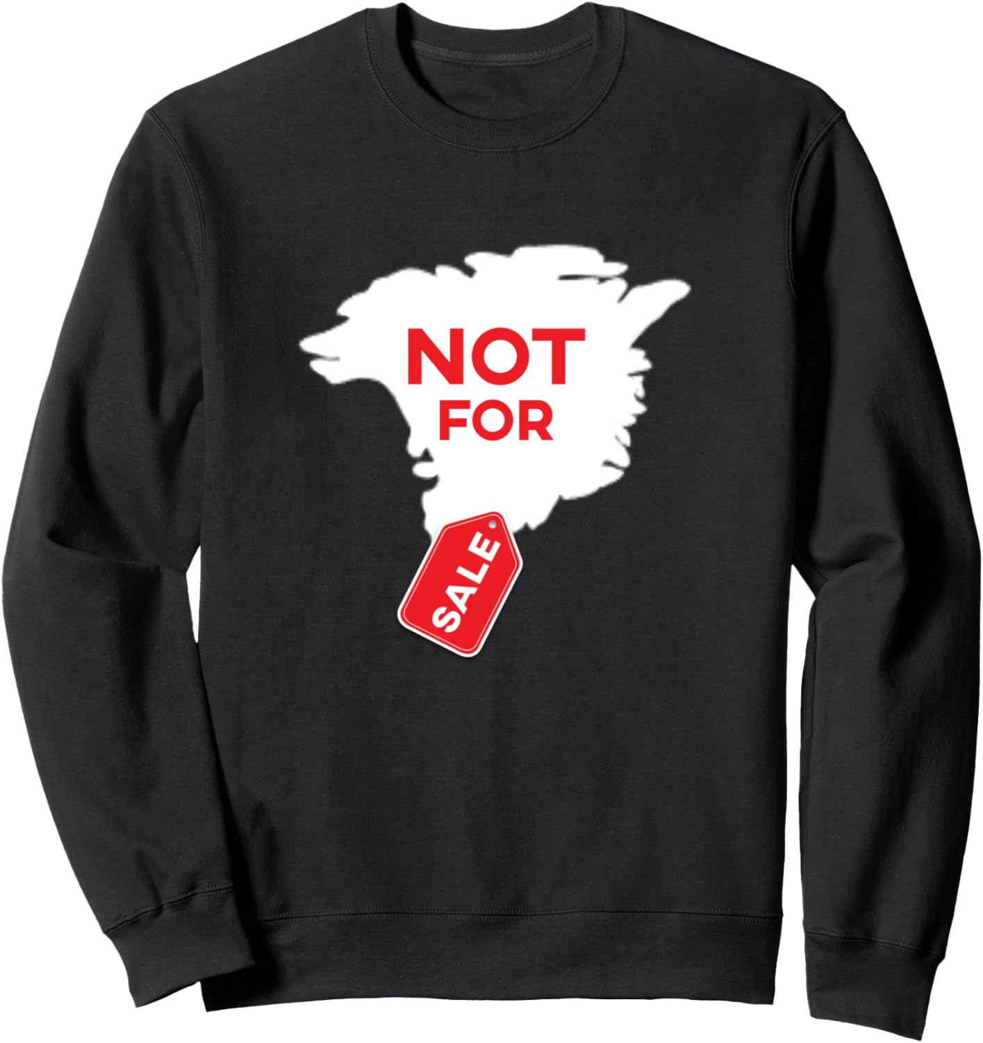 

Толстовка с надписью «Гренландия не продается» Greenland Not For Sale Funny Statement, черный