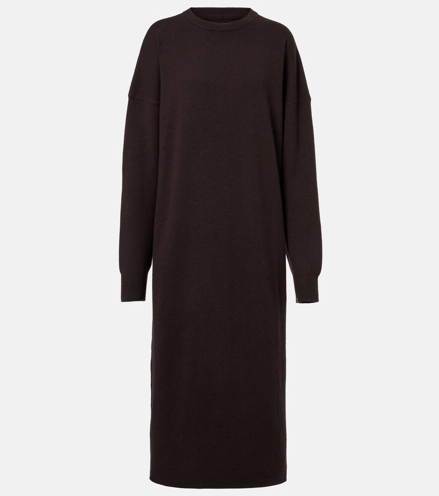 

Странное короткое миди-платье из кашемировой смеси №106 Extreme Cashmere, Dark Brown