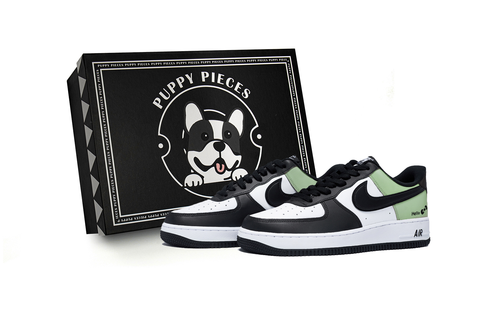 

Nike Кроссовки для скейтбординга Air Force 1, мужские, низкие, белые, зеленые