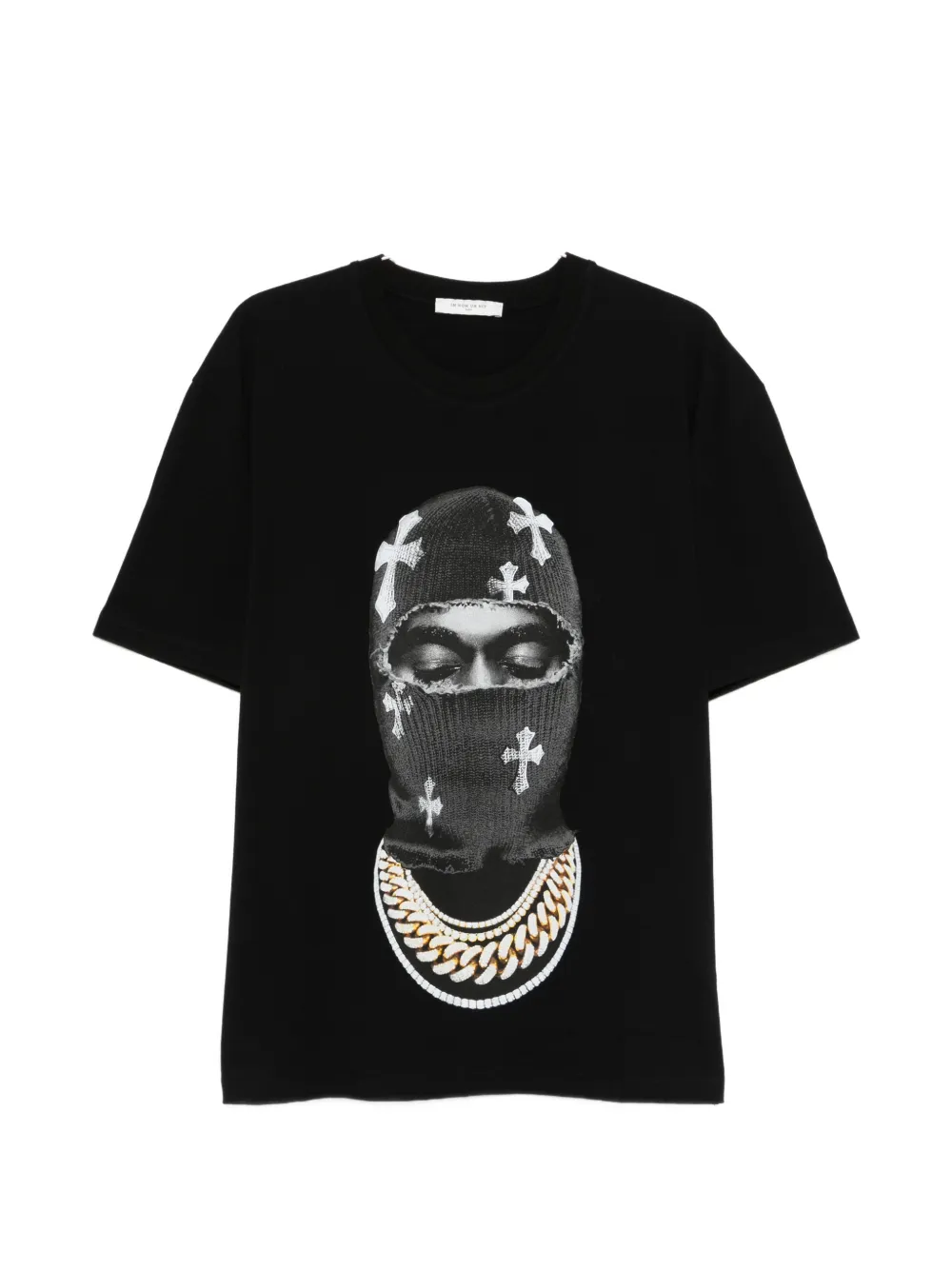 

Футболка с принтом "Маска и кресты" Ih Nom Uh Nit, черный