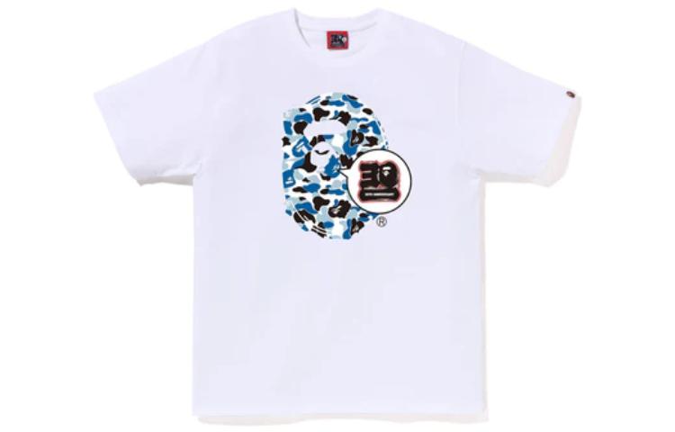 Bape Store Шэньян Футболка с головой примата к 30-летию Bape A BATHING APE, белый-подарочный набор — фото 2
