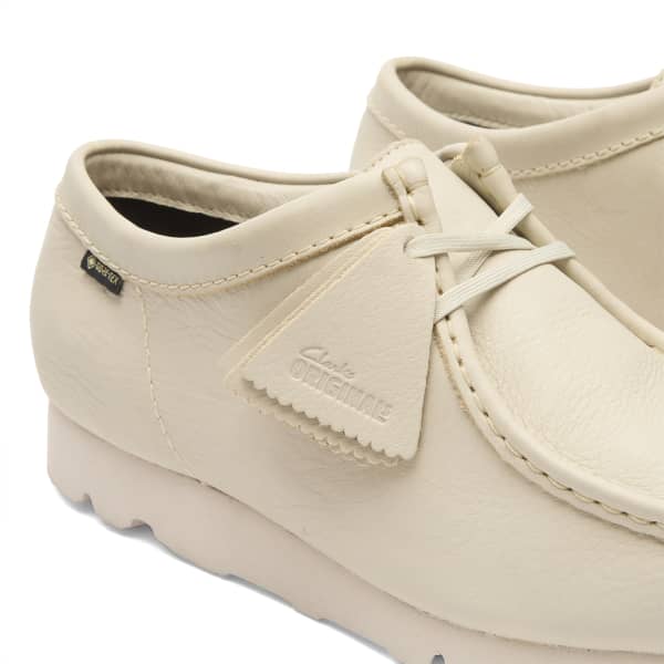 Wallabee gtx Clarks Originals, белый leather — фото 4
