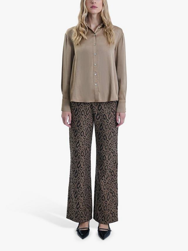 

Сатиновая рубашка с длинными рукавами James Lakeland, Camel