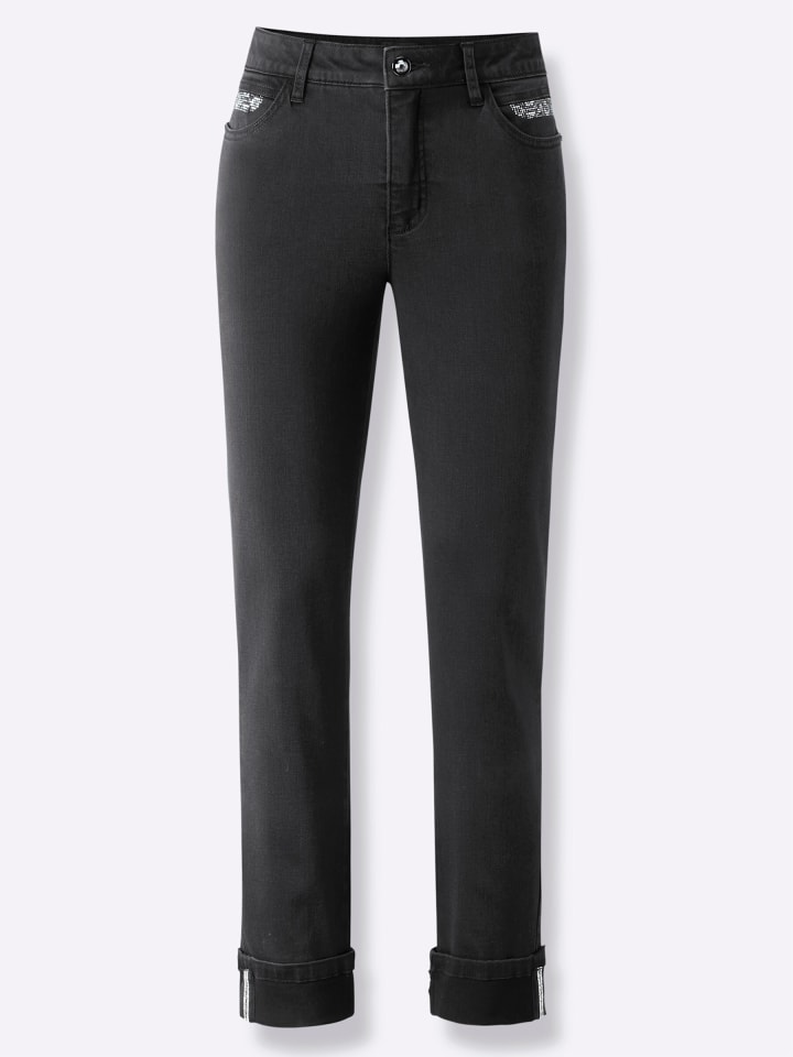 

Creation L Прямые джинсы из черного денима