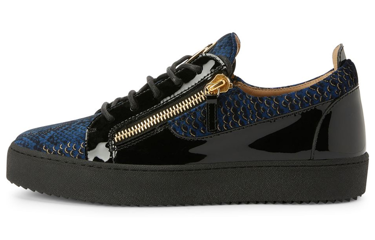 

Кожаные кроссовки с принтом чешуи Giuseppe Zanotti, Original Shoe Box Included