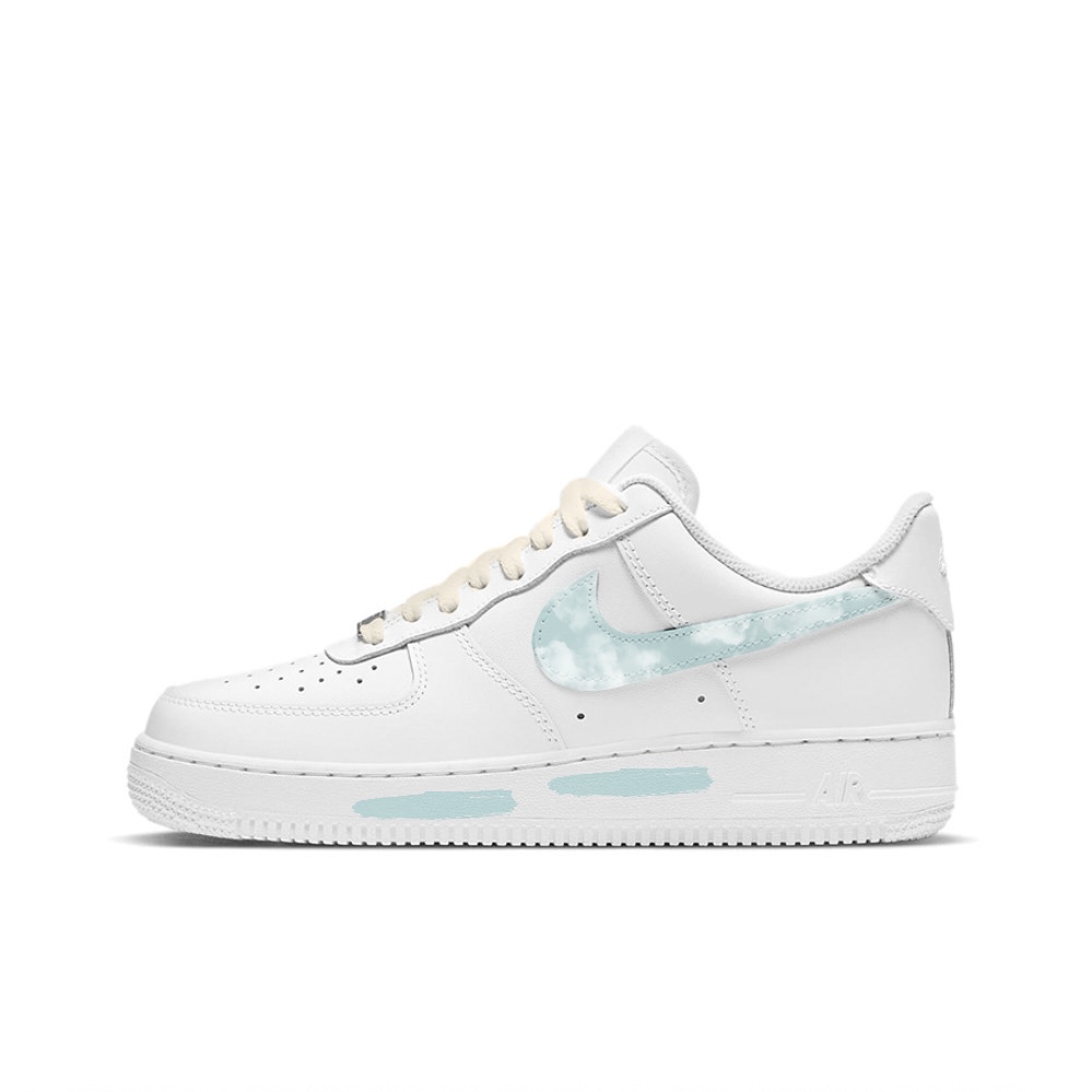 

Кроссовки Nike Air Force 1 Skateboard Shoes Men Low-Top White Blue, Синий, Кроссовки Nike Air Force 1 Skateboard Shoes Men Low-Top White Blue