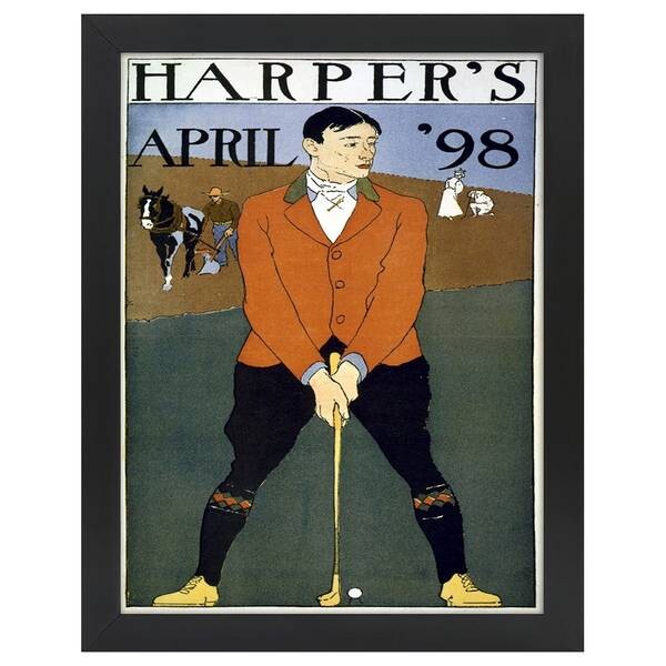 

Рамка для фотографий LegendArte Poster Harper's April 1898, черный