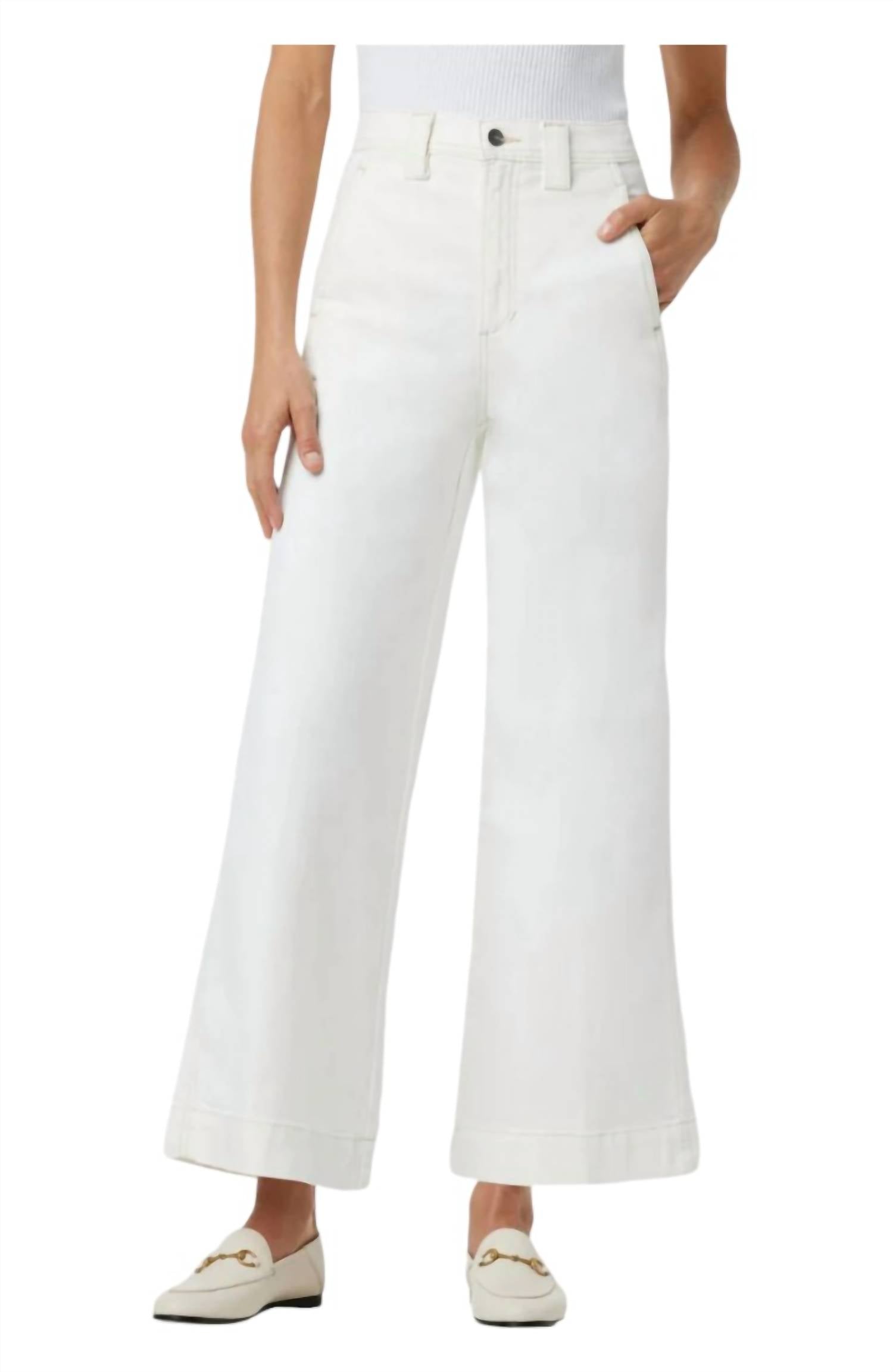 

Джинсы Avery Wide Leg Ankle Jeans в молочном цвете JOE'S Jeans, цвет milk