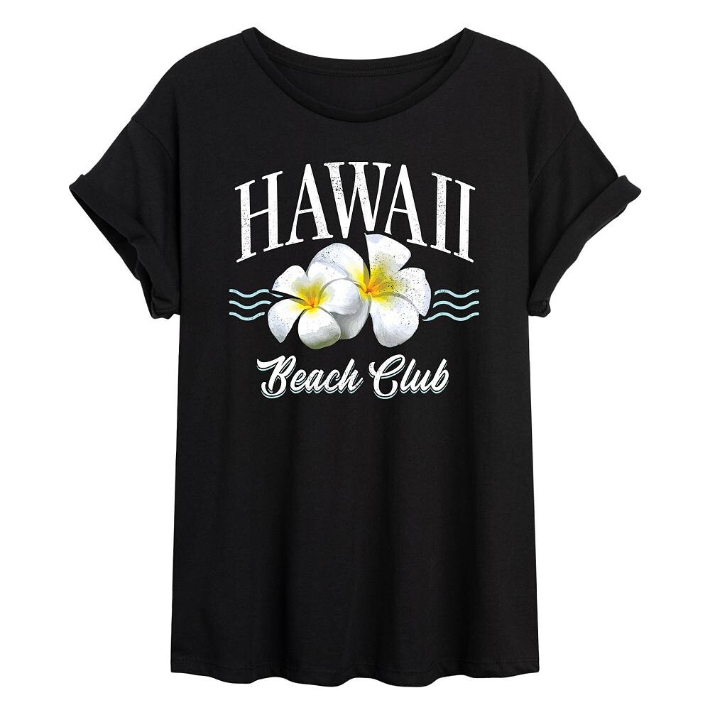 

Большая футболка с рисунком для юниоров Hawaii Beach Club Licensed Character, черный