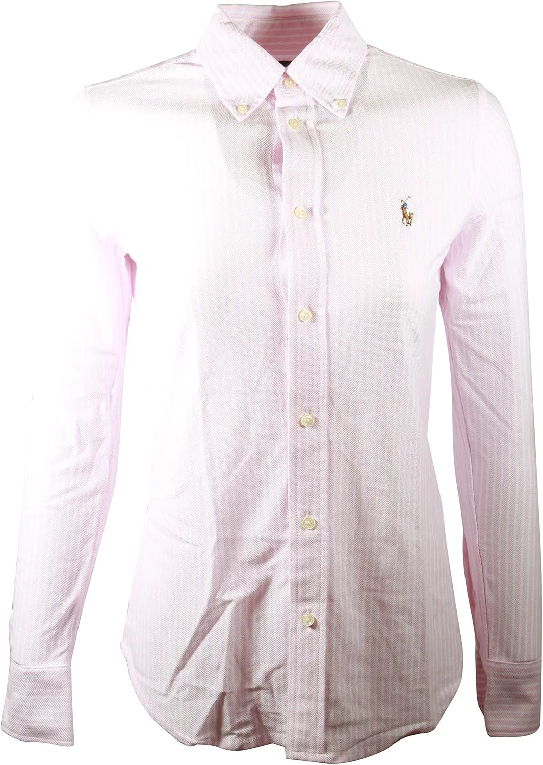Поло женское, оксфорд, классическая модель, Polo Ralph Lauren, темно-синий — фото 3