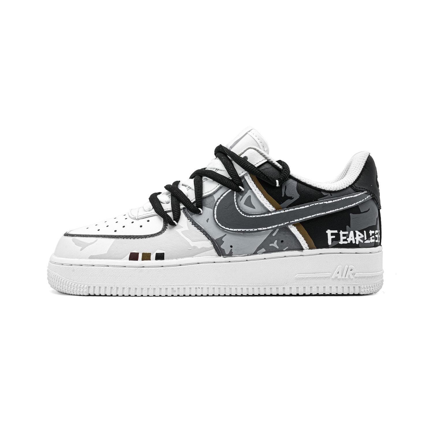 

Nike Мужские кроссовки для скейтбординга Air Force 1 Extreme с амортизацией Observation, износостойкие, низкие, серо-белые
