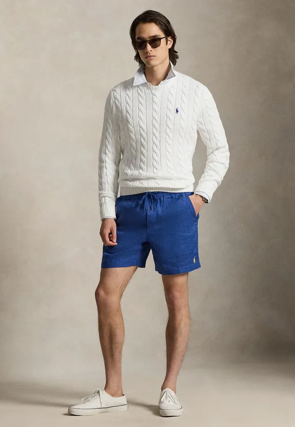 6-Дюймовые короткие шорты из льна в стиле поло преппстер Polo Ralph Lauren, Dusty Azure — фото 2