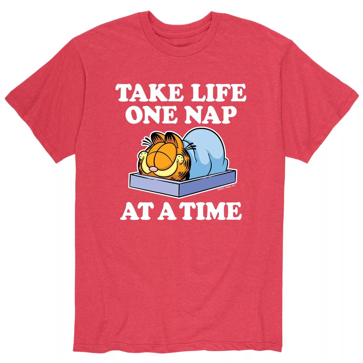 

Мужская футболка Garfield One Nap At A Time Licensed Character