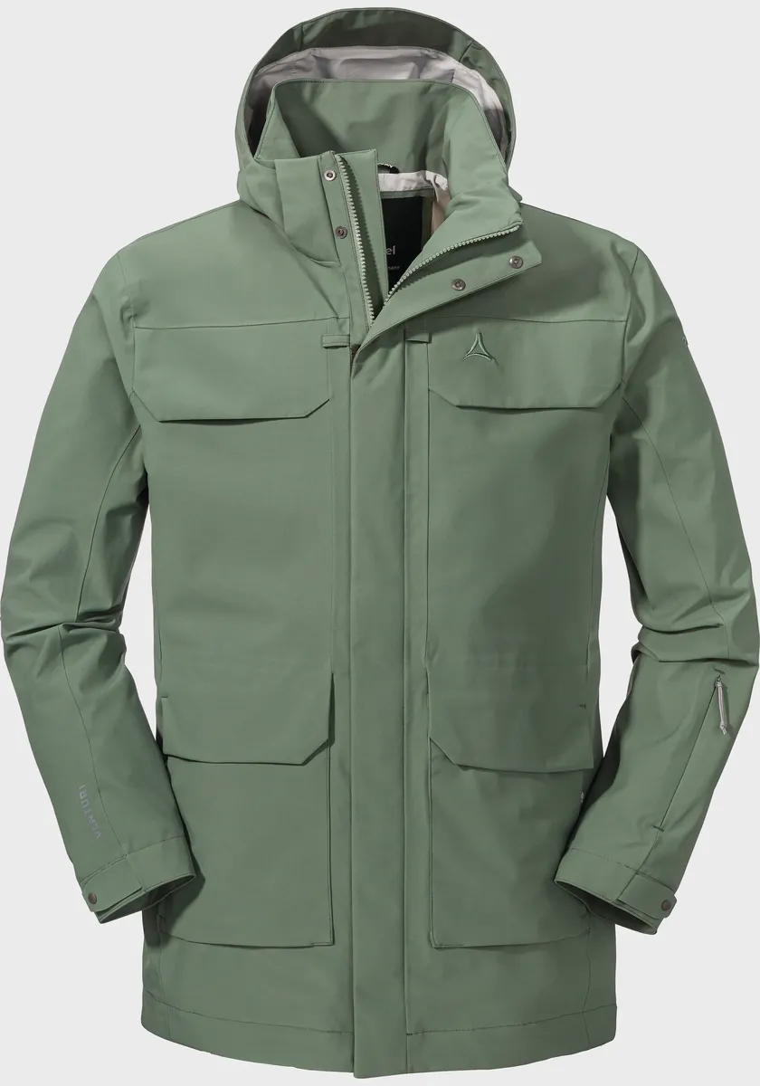 

Уличная куртка Schöffel "Jacket Женева M", с капюшоном, зеленый