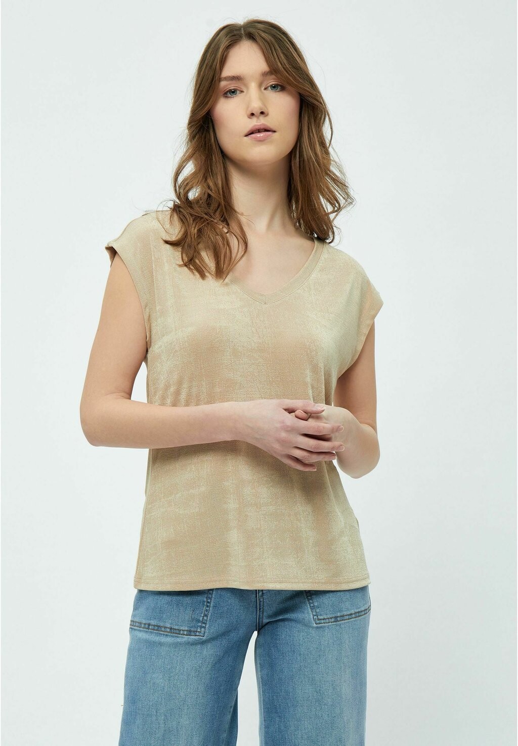

Футболка базовая BOB SHORTSLEEVE SHIMMER Desires, цвет white peony