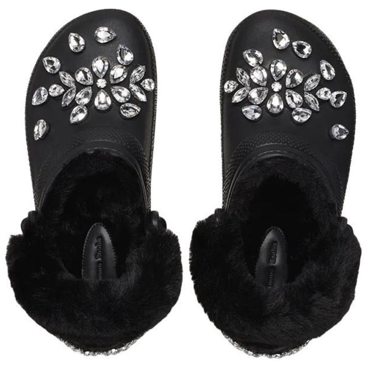 Классические Подкладные Сабо Simone Rocha Черные Женские Crocs — фото 4