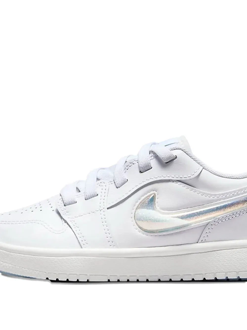 Кроссовки Air Jordan 1 из кожи Jordan Kids, белый — фото 2