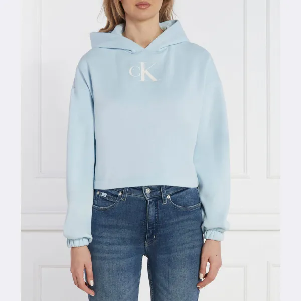 

Укороченная толстовка Calvin Klein, синий