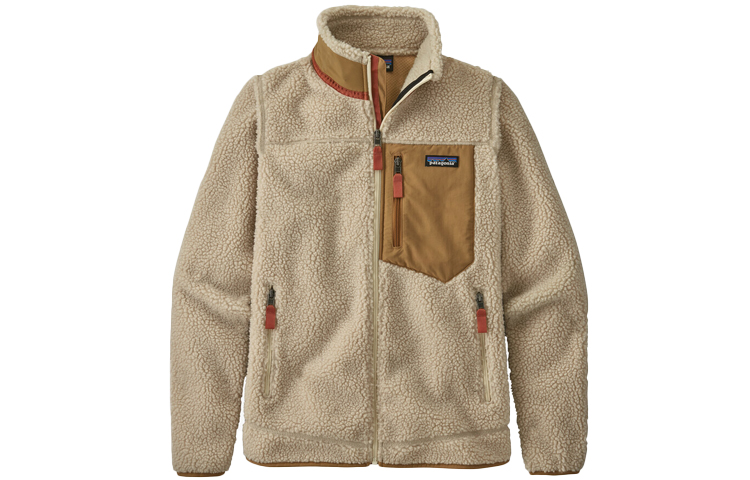 

Patagonia Классическая куртка Retro-X, Ecru Natural W/Nest Brown