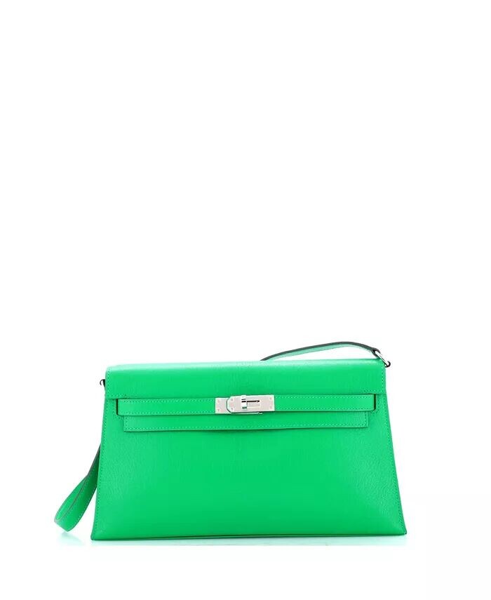 

Сумка через плечо Kelly Elan Chevre Chamkila Pre-Owned HERMÉS, зеленый