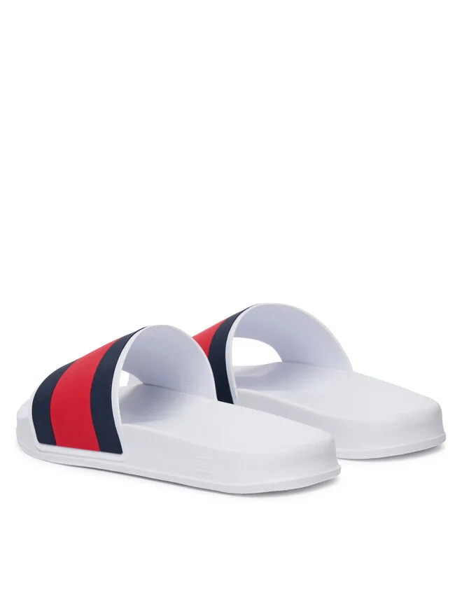 Tommy Hilfiger Сандалии Hilfiger Flag Pool Slide Core FM0FM05798 белые — фото 3