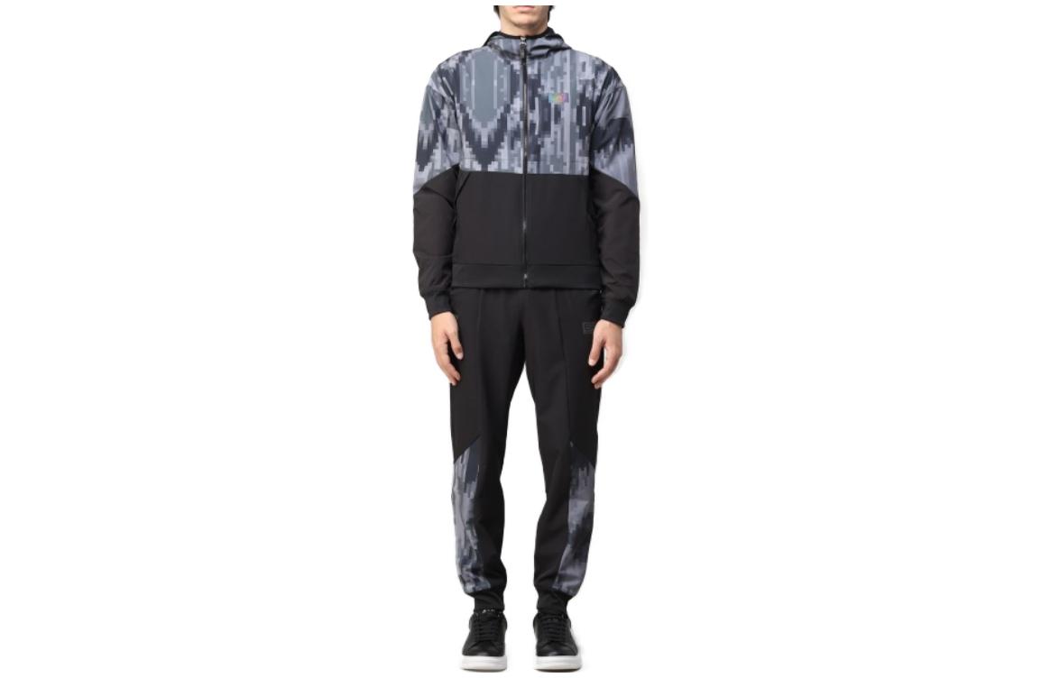 EMPORIO ARMANI Толстовка EA7 мужская черная — фото 3