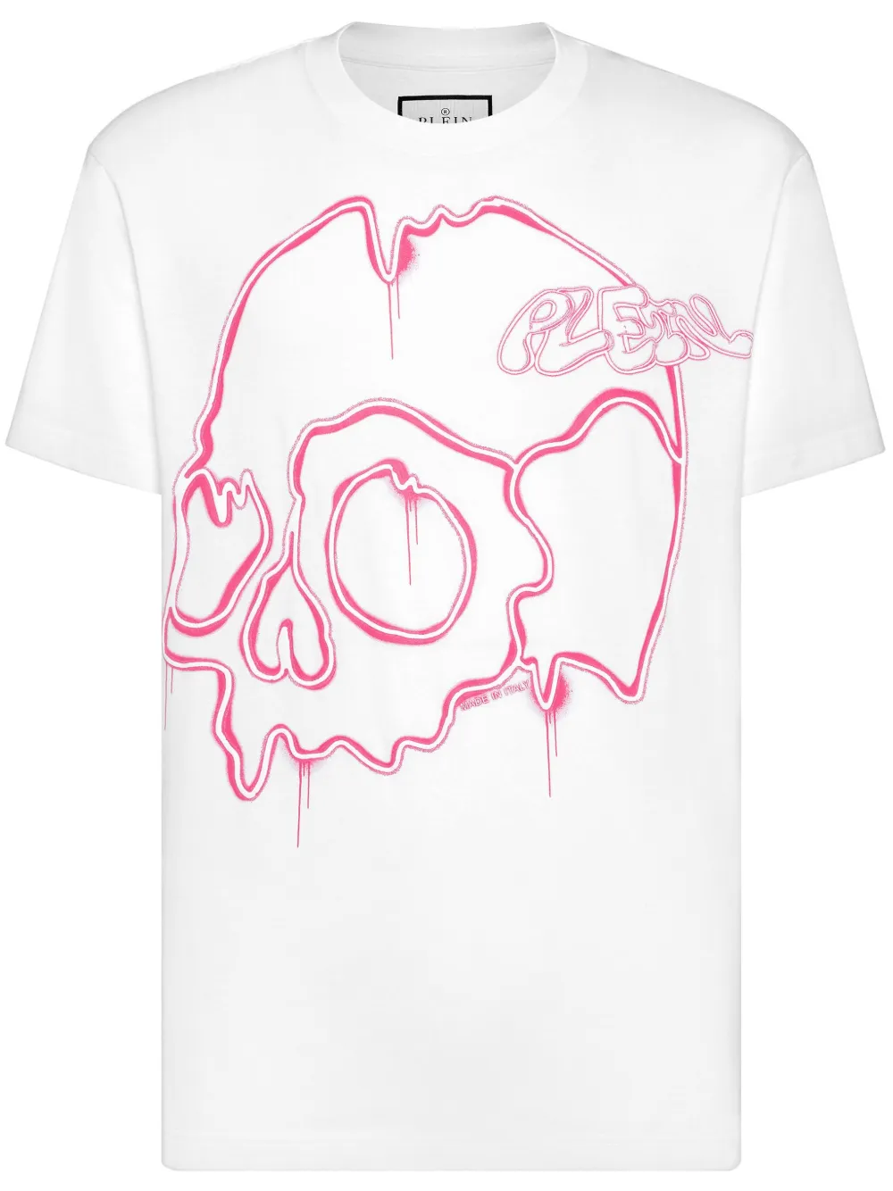 

Футболка с принтом Dripping Skull Philipp Plein, белый