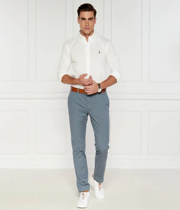 Оксфордская трикотажная рубашка Regular fit Polo Ralph Lauren, белый — фото 2