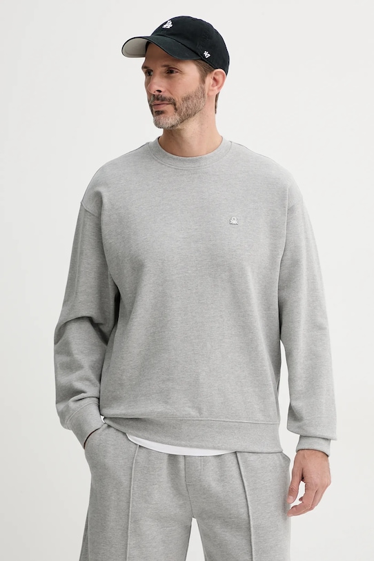 

Хлопковая толстовка United Colors Of Benetton, серый