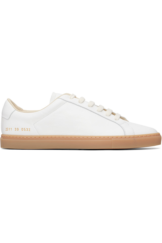 

Common Projects Белые кроссовки Achilles с низким профилем