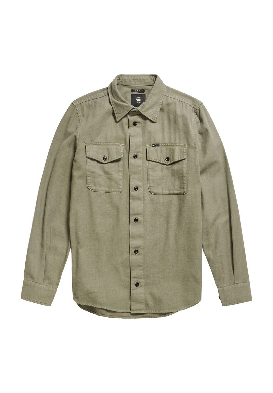 

Рубашка повседневного кроя, приталенного кроя, нагрудные карманы, мужская G-STAR RAW, цвет Shamrock