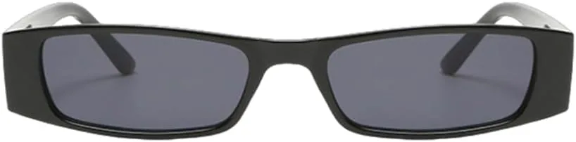 

Модные маленькие прямоугольные солнцезащитные очки для женщин, ретро-очки, трендовые солнцезащитные очки для мужчин, защита от УФ-излучения UV400 TYUVIVO, White Gray