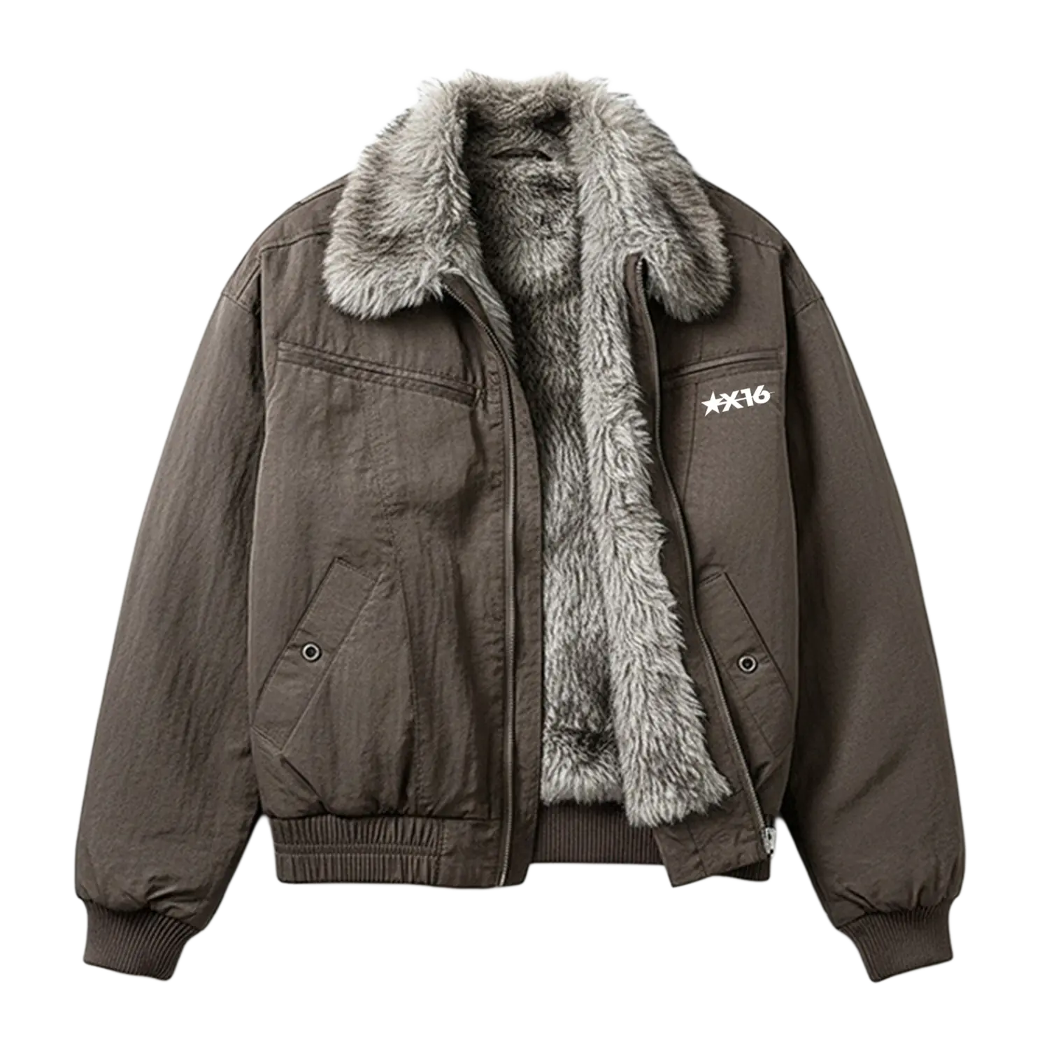 

Пуховик Unisex X1617, коричневый puffer jacket