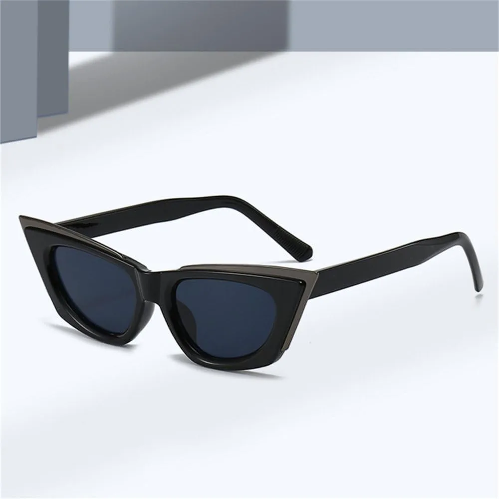 

Женские солнцезащитные очки «кошачий глаз», модные солнцезащитные очки с защитой от УФ-излучения UV400, мужские желтые солнцезащитные очки LJTJTAV, White Gray