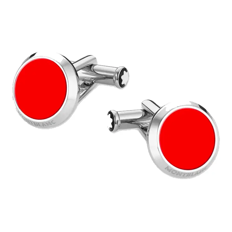 

MONTBLANC Мужские запонки из нержавеющей стали красные