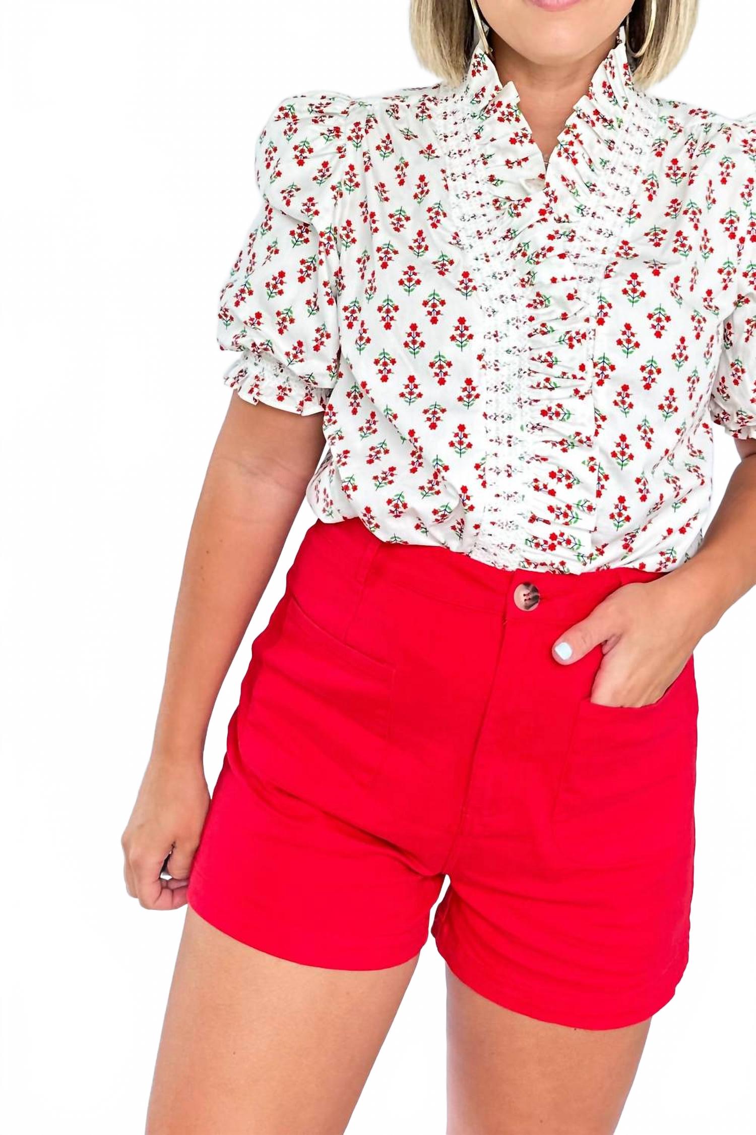 

Entro Ваши любимые шорты с высокой талией красного цвета