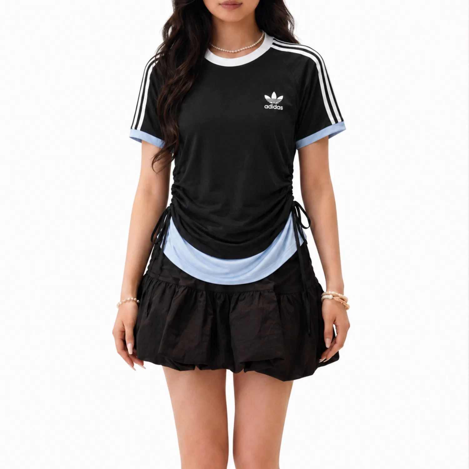 Футболка Adicolor Classics Adidas Originals женская черная — фото 4