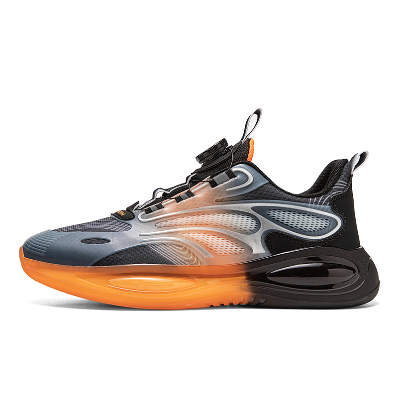 

Нескользящие и износостойкие дышащие низкие повседневные туфли для мужчин OFFER-AITR, Black Orange