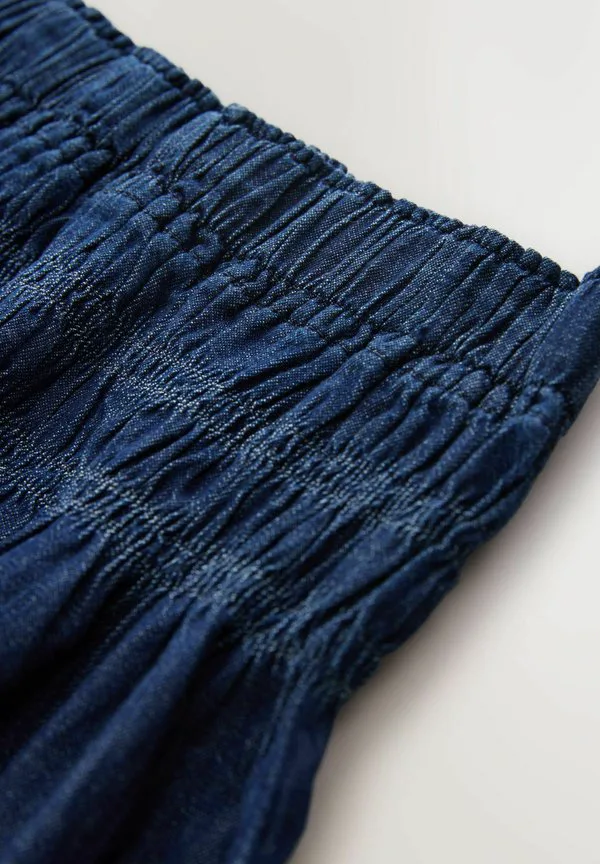 Юбка а-силуэта с присборенной талией, облегающего силуэта. Next, Denim Dark Blue — фото 2