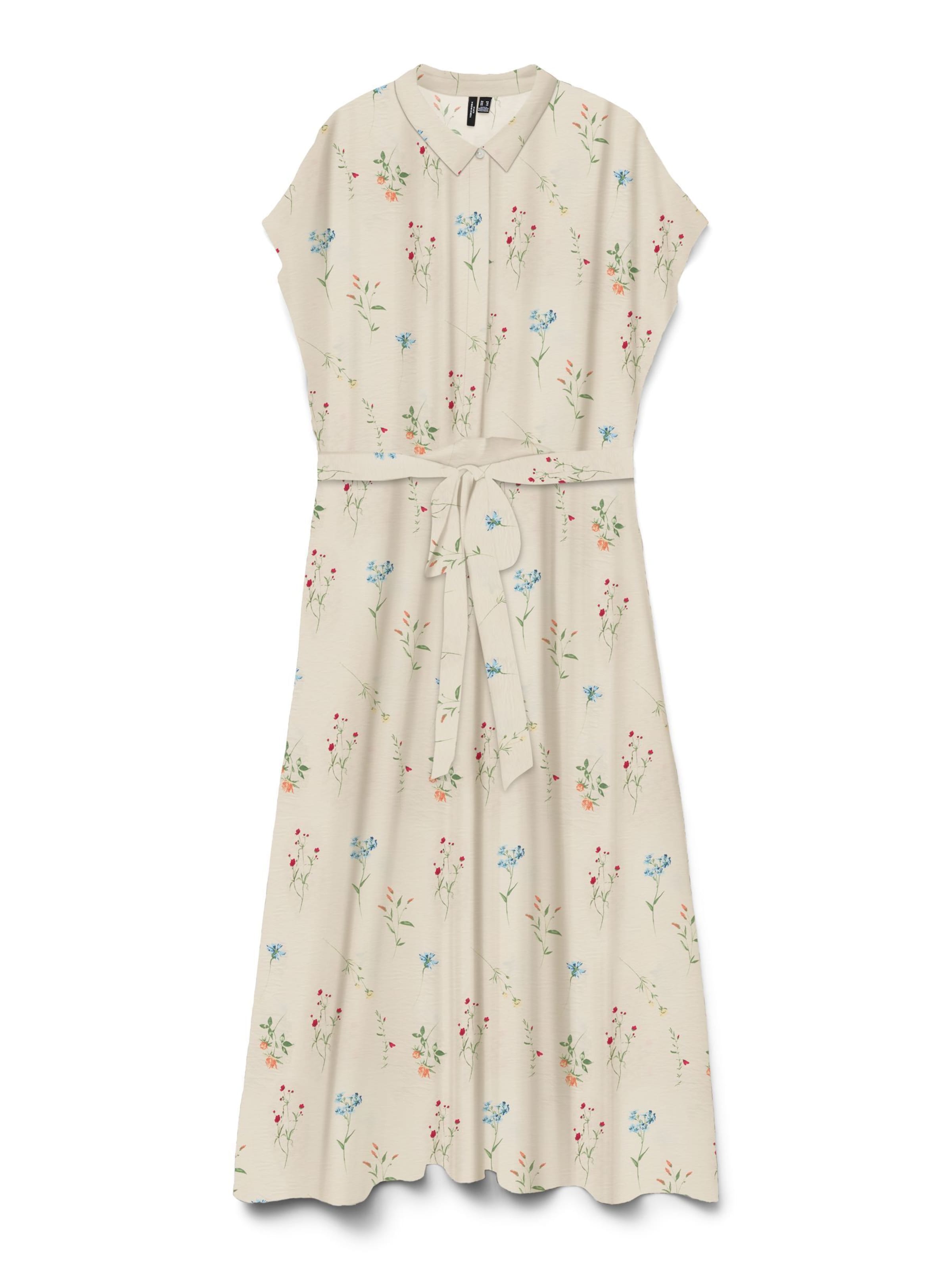 

Vero Moda Curve Платье-рубашка 'VMCJosie' в белом цвете