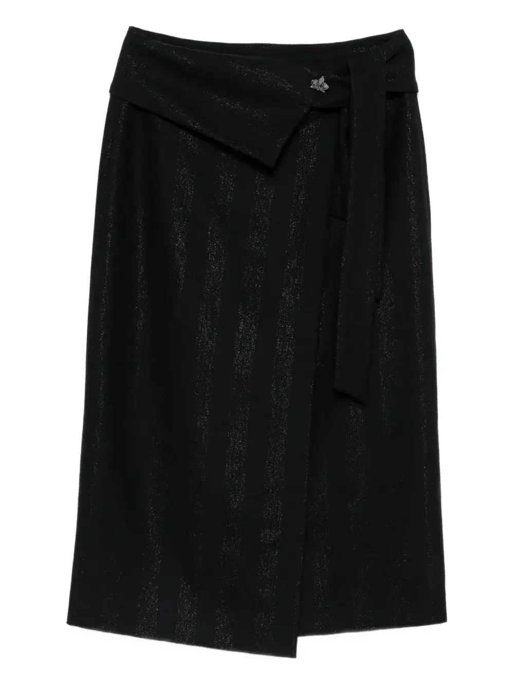 

Полосатая юбка миди Genny, черный