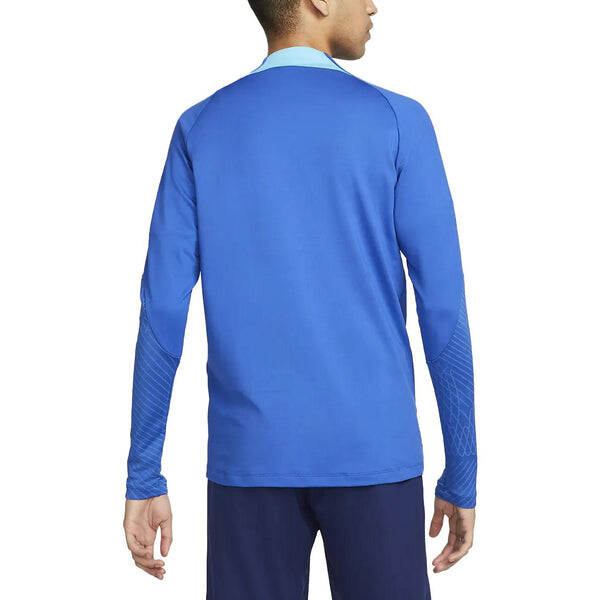 Футболка england dri fit strike 1 4 zip l s drilling top Nike, синий — фото 3