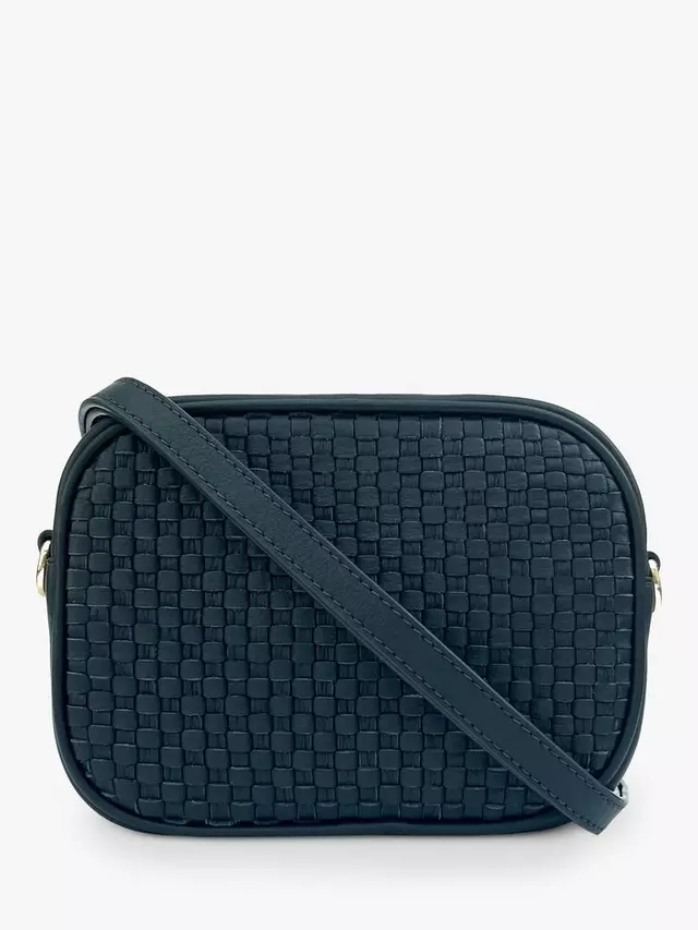 

Сумка Apatchy The Penelope Woven Leather Camera, темно-синий