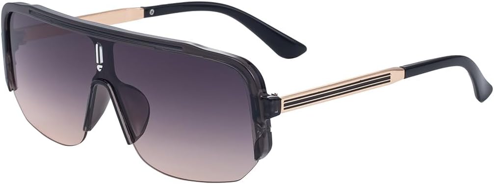 

Мужские спортивные солнцезащитные очки в полуободковой оправе - защита от солнца UV400, подходят для езды на велосипеде и активного отдыха на открытом воздухе GJKTFNJIF, 4