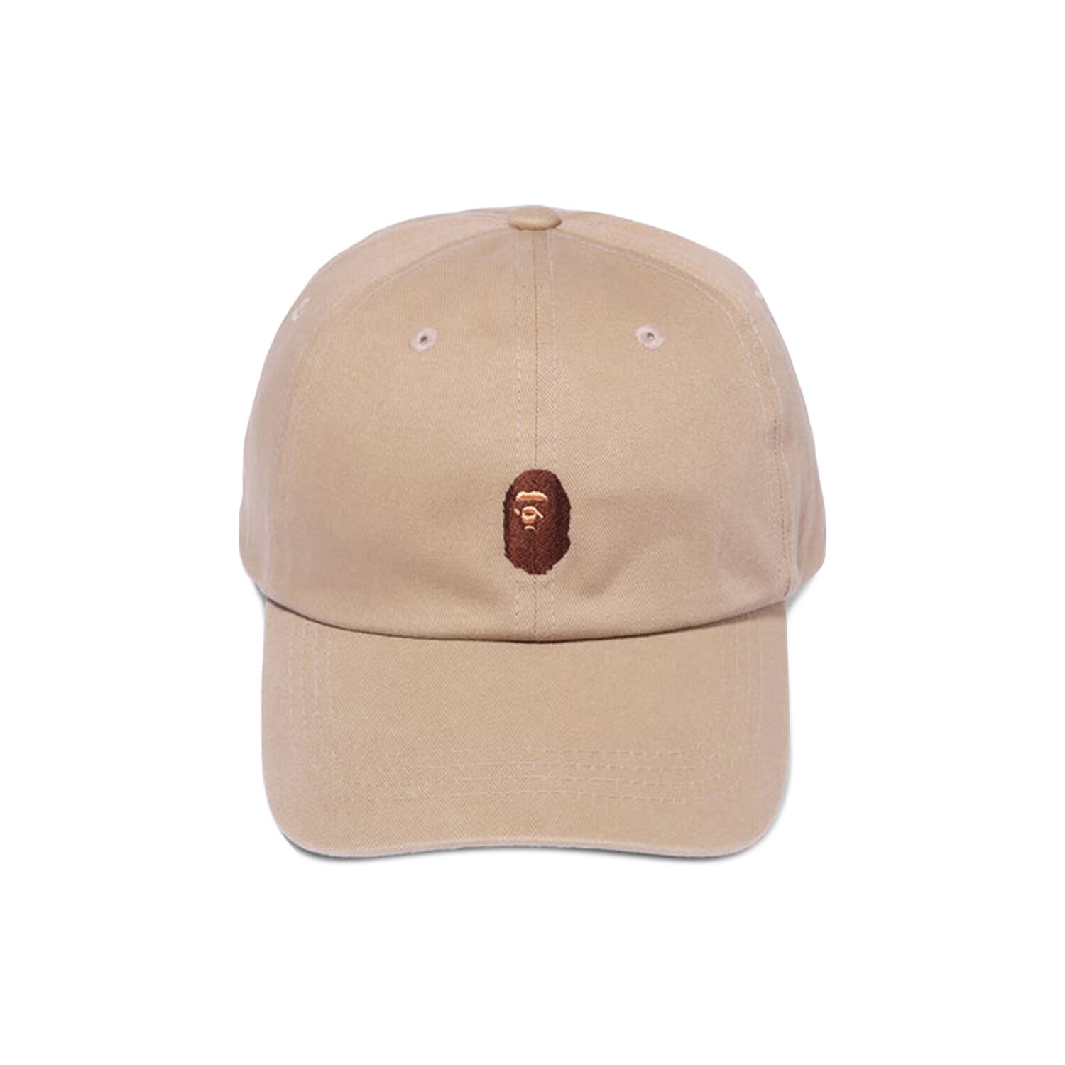 

BAPE Кепка с одной точкой вставки Ape Head, Бежевый
